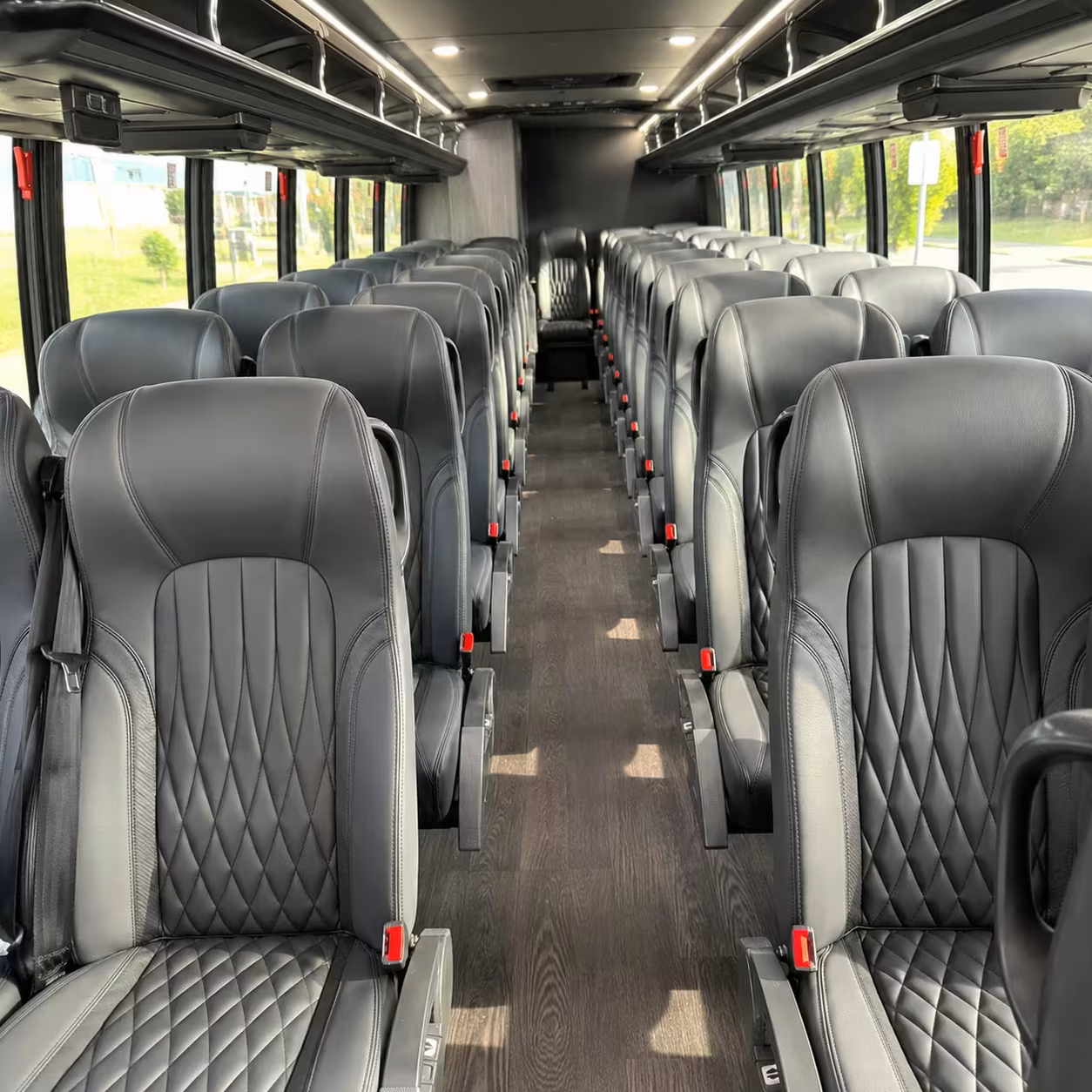 28 passenger minibus interior