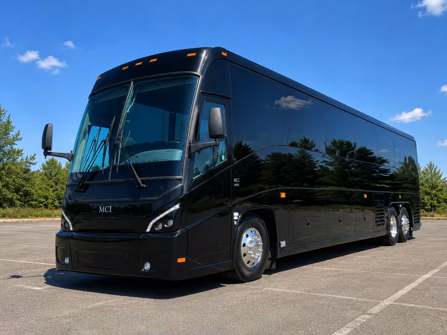 buffalo charter bus rental exterior