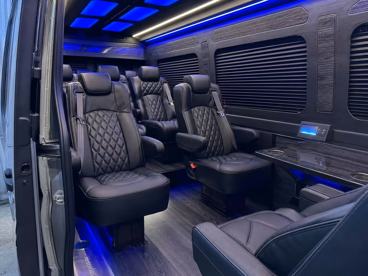 sprinter van transportation for groups and events across buffalo