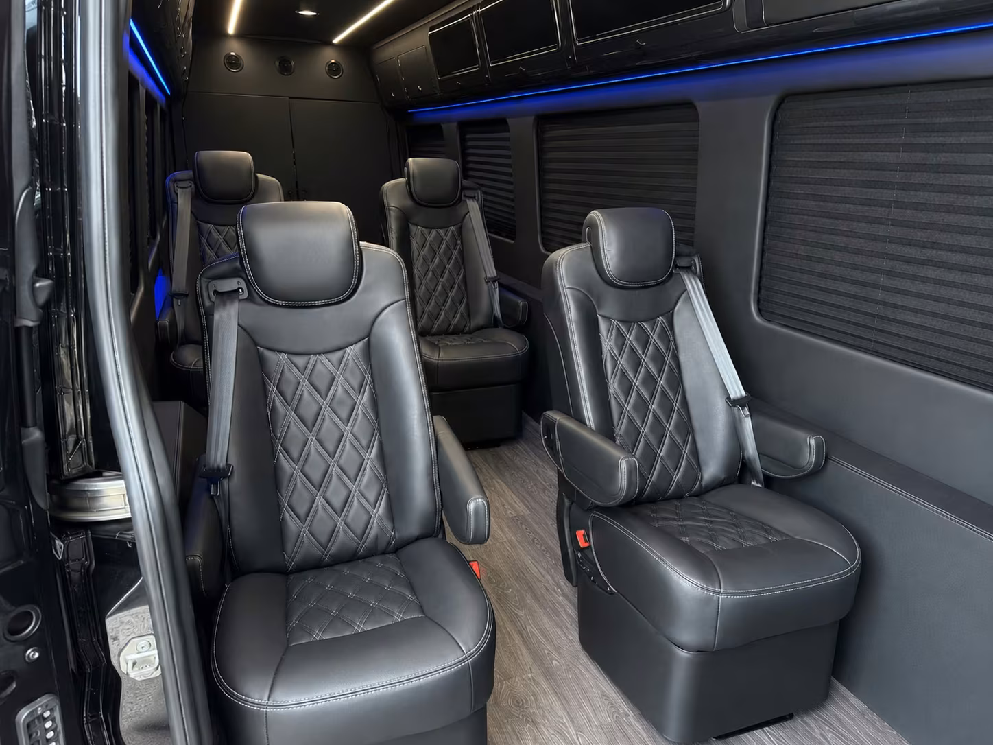sprinter van with driver inside